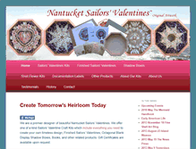 Tablet Screenshot of nantucketsailorsvalentines.com